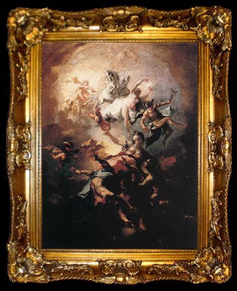 framed  MAULBERTSCH, Franz Anton Allegory of the Alba, ta009-2